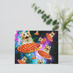 おもしろい宇宙猫 ポストカード