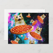 おもしろい宇宙猫 ポストカード (正面/裏面)