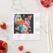 おもしろい宇宙猫 縁ありカクテルナプキン (インサイチュ)