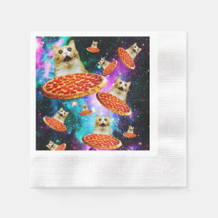 おもしろい宇宙猫 縁ありカクテルナプキン