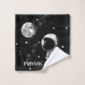 おもしろい宇宙飛行士宇宙 バスタオルセット (ウォッシュタオル)