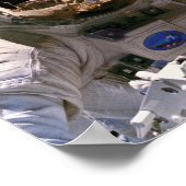 おもしろい宇宙飛行士 – 人工衛星 ポスター (角)