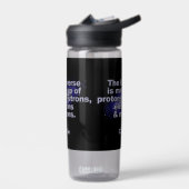 「おもしろい宇宙」名前をカスタムする ウォーターボトル (左面)