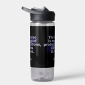 「おもしろい宇宙」名前をカスタムする ウォーターボトル (右面)