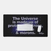 「おもしろい宇宙」名前をカスタムする デスクマット (キーボード&マウス)