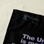 「おもしろい宇宙」名前をカスタムする ビーチタオル (インサイチュ)