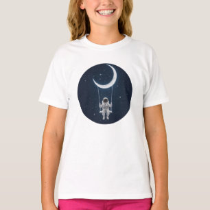 おもしろい宇宙 – 宇宙飛行士の月の揺れ Tシャツ