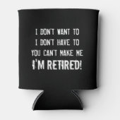 おもしろい定年パーティーは退職した涼しい 缶クーラー (正面)