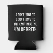 おもしろい定年パーティーは退職した涼しい 缶クーラー (裏面)