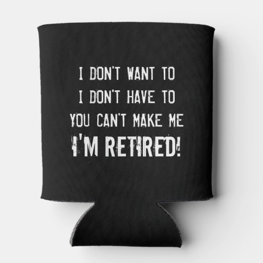 おもしろい定年パーティーは退職した涼しい 缶クーラー (裏面)