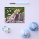 おもしろい実在の不動産は、あなたの次の家のリスを嗅ぐ チラシ (シングル)