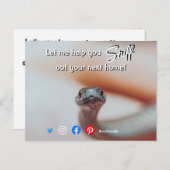 おもしろい実在の家の蛇を嗅ぎ取る ポストカード (正面/裏面)