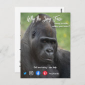 おもしろい実在はがき長顔紙 ポストカード (正面/裏面)