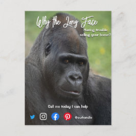 おもしろい実在はがき長顔紙 ポストカード