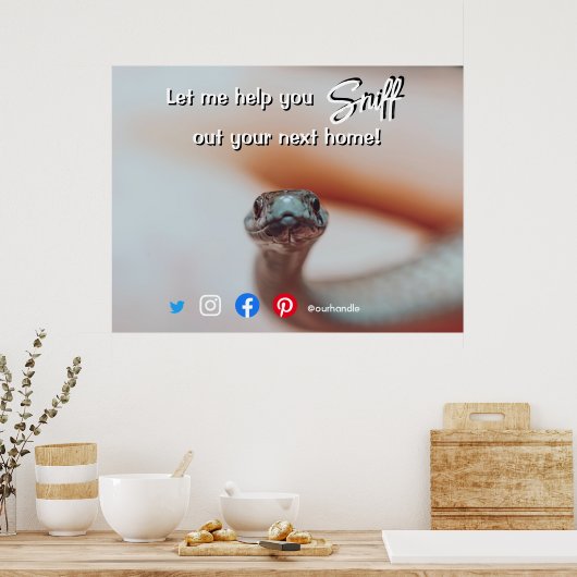 おもしろい実在は次の家のヘビを嗅ぎ出す ポスター (キッチン)