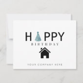 おもしろい実在エテートハッピーバースデー カード (正面)