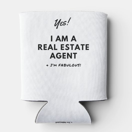 おもしろい実在ユニークEstate Agent 缶クーラー (裏面)