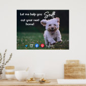 おもしろい実在不動産は次のホームドッグのposを嗅ぎ出す ポスター (キッチン)