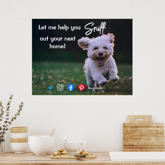 おもしろい実在不動産は次のホームドッグのposを嗅ぎ出す ポスター (キッチン)