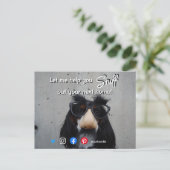 おもしろい実在不動産は次の飼い犬を嗅ぎ分ける ポストカード (スタンド正面)