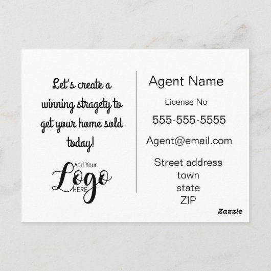 おもしろい実在不動産は次の飼い犬を嗅ぎ分ける ポストカード (裏面)