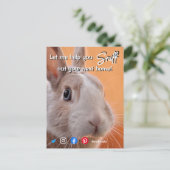 おもしろい実在不動産は、あなたの次の家うさぎ嗅ぎ ポストカード (スタンド正面)