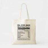 おもしろい実在不動産ブローカー不動産仲介業者栄養事実 トートバッグ (正面)