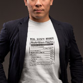 おもしろい実在不動産ブローカー不動産仲介業者栄養事実 Tシャツ