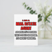 おもしろい実在不動産屋…非常に可能性の低い ポストカード (スタンド正面)