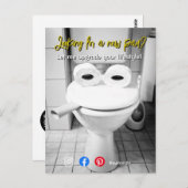 おもしろい実在所はがき ポストカード (正面/裏面)