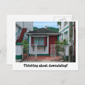 おもしろい実在縮小マーケティング ポストカード (正面/裏面)