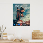 おもしろい実在葉書ロング顔 ポスター (キッチン)