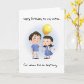 おもしろい実在親ハッピーバースデー カード (黄色い花)