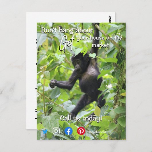 おもしろい実在財はつる除 ポストカード (正面/裏面)