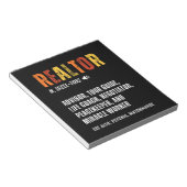 おもしろい実在財ブローカー不動産仲介業者 ノートパッド (アングル)