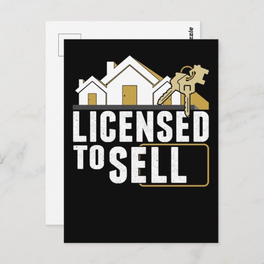 おもしろい実在 Estate Agent Umore Property Broker ポストカード (正面/裏面)