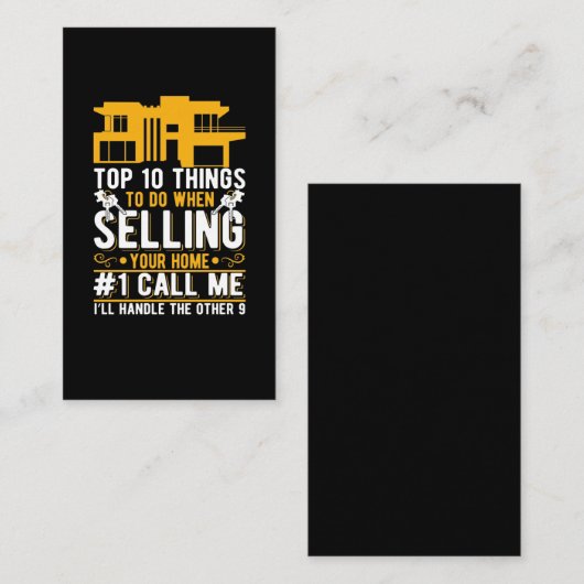 おもしろい実在 Estate Agent Umore Property Broker 名刺 (正面/裏面)