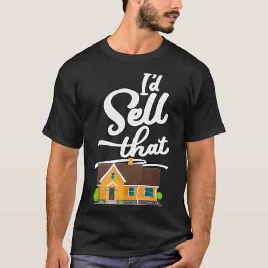 おもしろい実在Estate Agentの不動産仲介業者Idが_1 Tシャツ (正面)