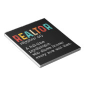 おもしろい実在Estate Agent不動産仲介業者ジョブの説明 ノートパッド (アングル)