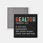 おもしろい実在Estate Agent不動産仲介業者ジョブの説明 マグネット (正面/裏面)