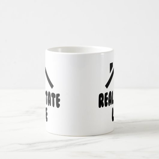 おもしろい実在Estate Agent House Broker不動産仲介業者ギフト コーヒーマグカップ (中央)