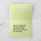 おもしろい実質のゴルファー、たった今結婚しました 案内状 (内部)