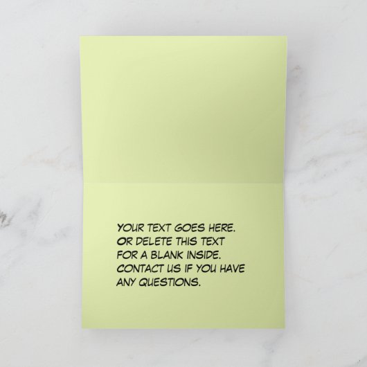 おもしろい実質のゴルファー、たった今結婚しました 案内状 (内部)