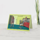 おもしろい実質のゴルファー、たった今結婚しました 案内状 (正面)