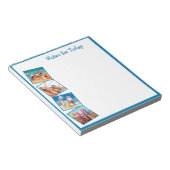 おもしろい家族の休暇4写真今日の青 ノートパッド (アングル)