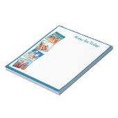 おもしろい家族の休暇4写真今日の青 ノートパッド (回転)