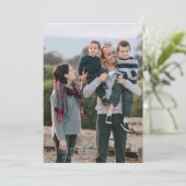 おもしろい家族の写真あなたの方法あなたの新しい年フラットカード シーズンカード (スタンド正面)