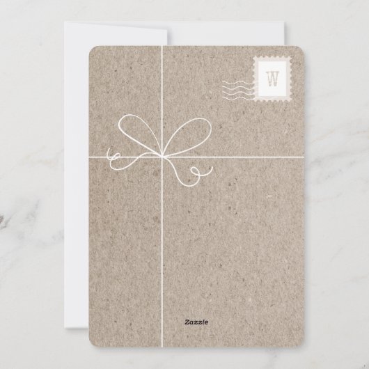 おもしろい家族の引越し切手フォトコラージュ シーズンカード (裏面)