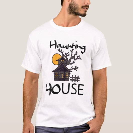 おもしろい家 Tシャツ (正面)