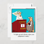 「おもしろい審判の日ブザー」はがき ポストカード (正面/裏面)